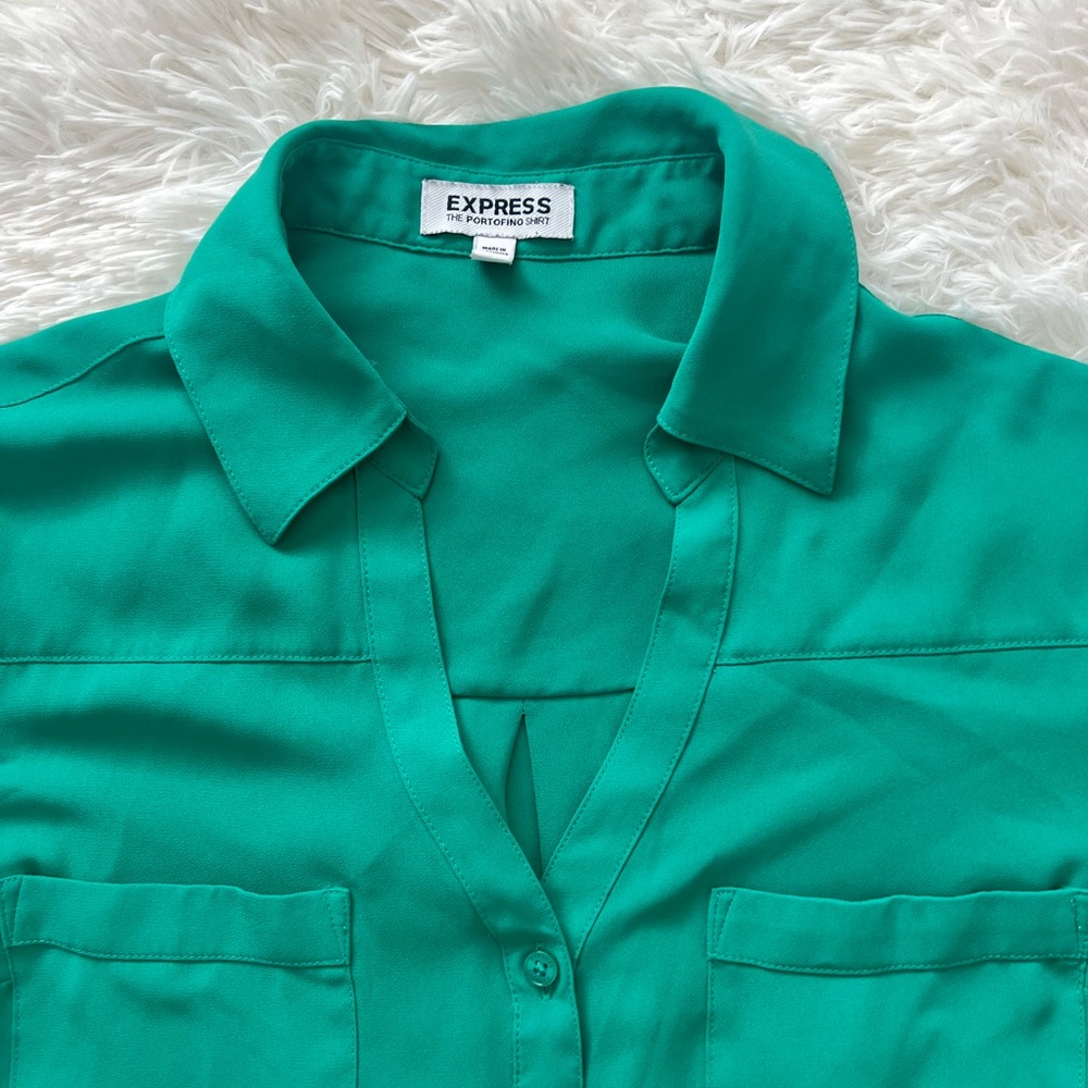 Express portifino shirt -green